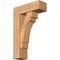 Ekena Millwork Merced Block Smooth Bracket w/ Offset Brace, Western Red Cedar, 7 1/2"W x 22"D x 34"H BKT0806X22X34MRC05SWR - alternate 1